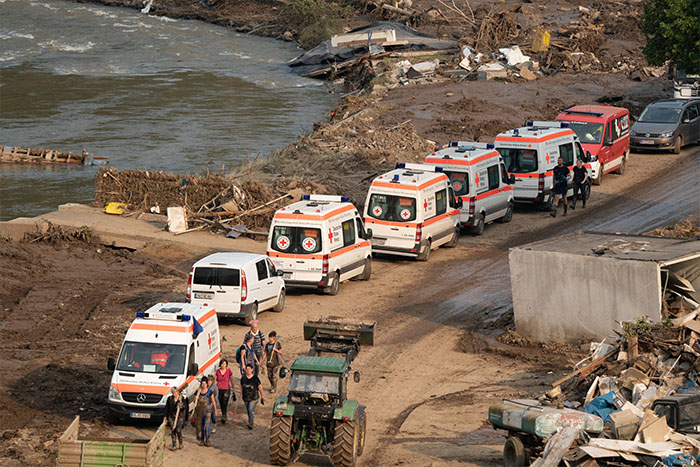 DRK vor Ort im Katastrophengebiet