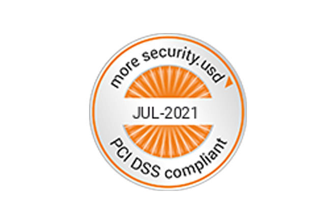 Siegel: PCI DSS Zertifikat Juli 2021