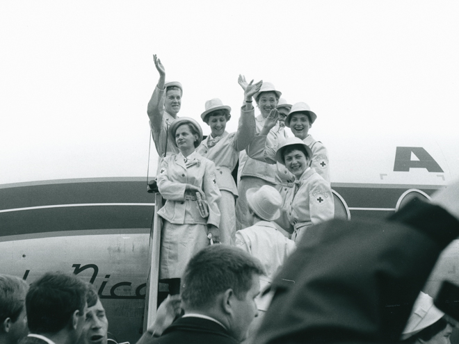 Abflug in Köln am 08. September 1966 (O.J.Müller / DRK)