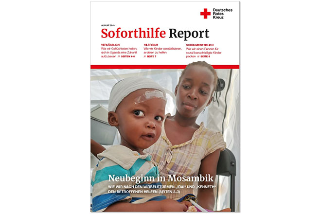 Abbildung: Titel des Soforthilfe-Reports 3/2019