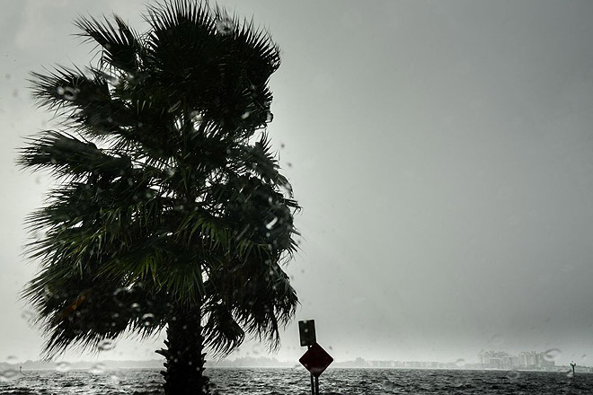 Hurrikan Irma erreicht Florida Heftiger Wind weht über Florida