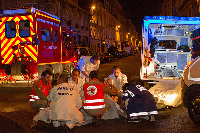 RETTmobil 2017 Rettungskräfte des Französischen Roten Kreuzes iM Einsatz nach den Anschlägen in Paris.