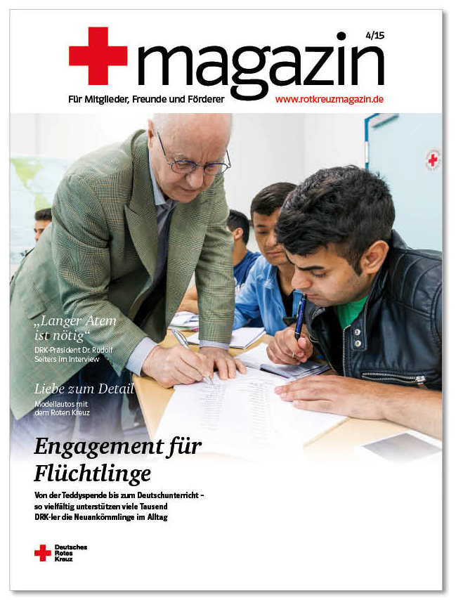 Abbildung: Cover des rotkreuzmagazins 4/2015