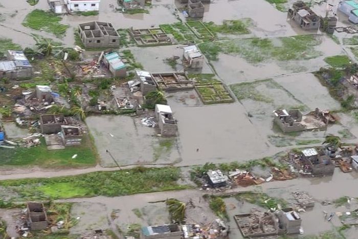 Überschwemmung in Mosambik nach Zyklon Idai