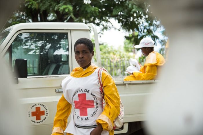Das Rote Kreuz leistet Katastrophenvorsorge in Mosambik 
